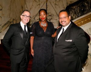 Colin Bailey, Trustee Sharese Bullock-Bailey, and Monte Bailey; photo: Matteo Prandoni/BFA.com