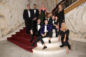 Frick Collection Autumn DinnerHoward Buffett, Paul Arnhold, Grace Givens, Grace Fuller, Brian Drost, Laurence Milstein, Claire Olshan, Wes Gordon, and Lili Buffett; photo: Christine A. Butler