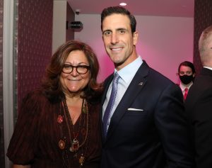 Fashion Leader Fern Mallis and DG Board Member and President of Peerless Clothing Dan Orwi