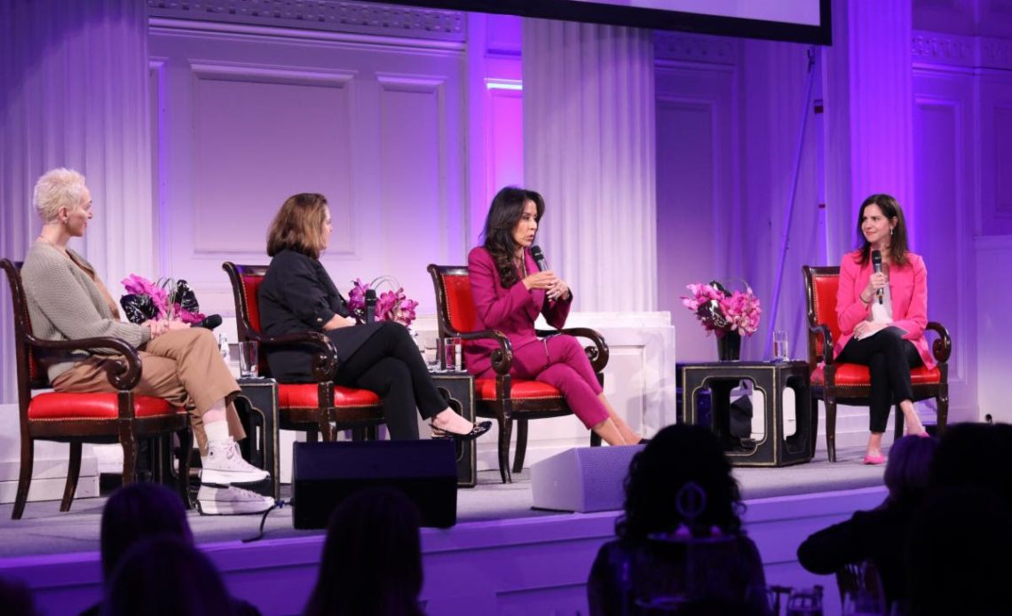 Women of Impact Lisa Kaplowitz, Founder & Executive Director of the Center for Women in Business, Rutgers University and included, Jill Beraud, Independent Director, Levi Strauss & Co. & Chair, Fashion for Good, Gisel Ruiz