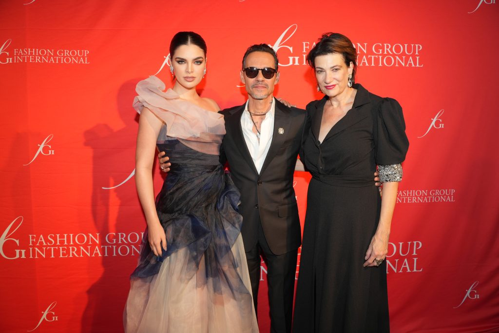 Nadia Ferreira, Marc Anthony and Maryanne Grisz attend Fashion Group International's 39th Annual Night of Stars at The Plaza