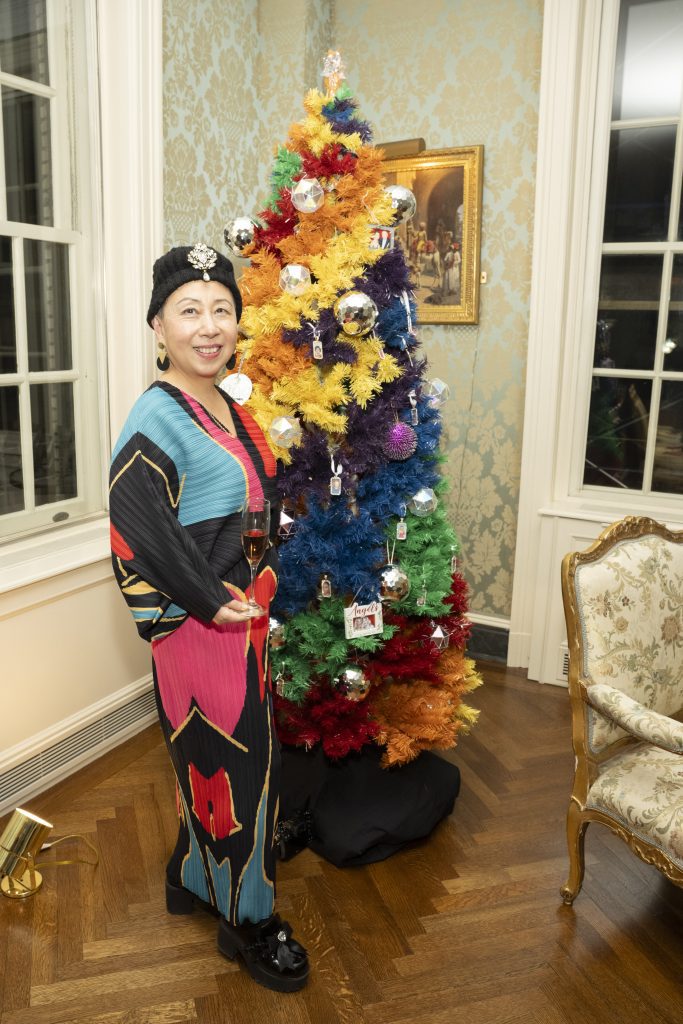 Noel Xie attends Jean Shafiroff Hosts Holiday Party In Honor Of Candace Bushnell at Private Residence on December 20, 2023 in New York. (Photo by Michael Ostuni/PMC/PMC) 