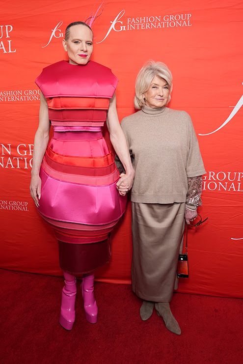 Jordan Roth and Martha Stewart attend the 41st Annual FGI Night of Stars at The Rainbow Room on October 20, 2025 in New York City