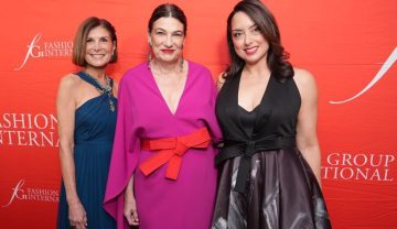Claudia Poccia, Maryanne Grisz and Alyce Panico attend the 41st Annual FGI Night of Stars at The Rainbow Room on October 20, 2025 in New York City. (Photo by Sean Zanni/Patrick McMullan via Getty Images) Maryanne Grisz and Alyce Panico wore Cyril Verdavainne (winner of the 2024 FGI Rising Star Eveningwear Award)