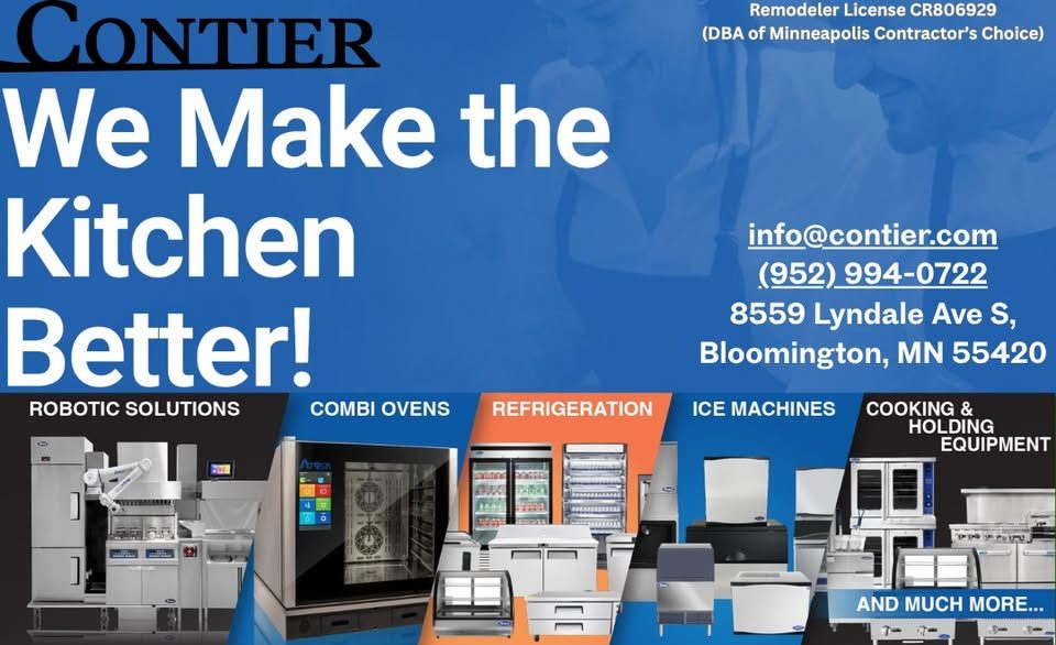 Contier offers commercial remodeling and kitchen equipment