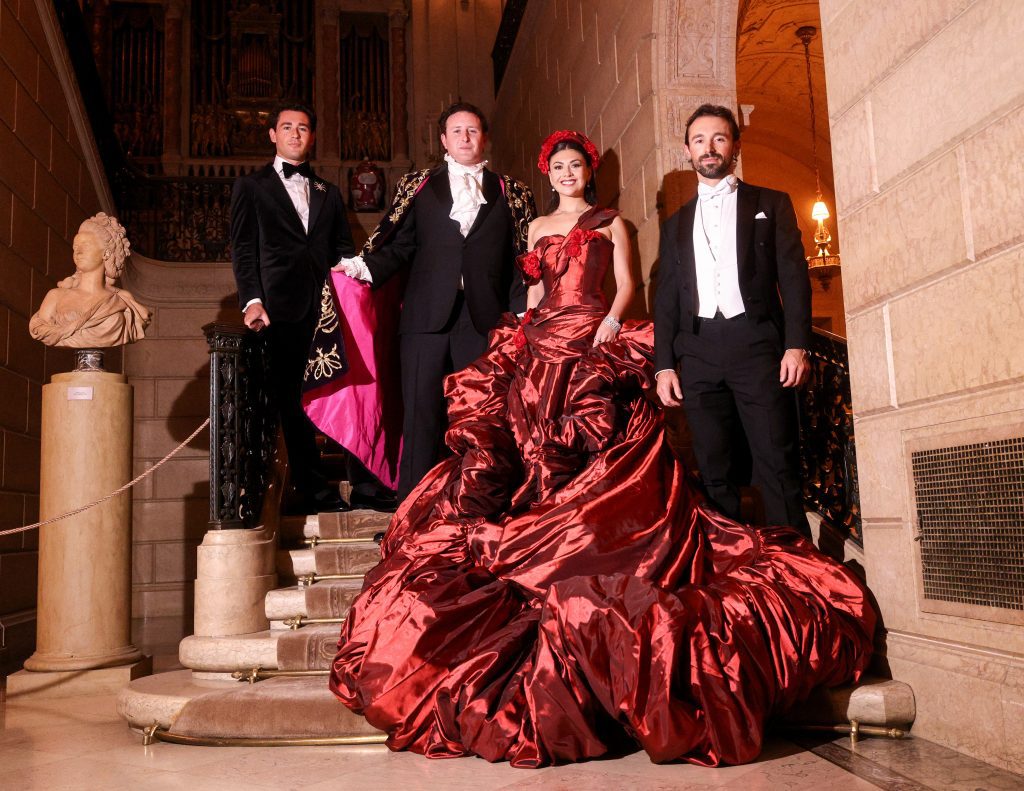 Daniel Goldstein, Benefit Chairs Alexander Hankin and Bosilika An, and Adolphus Busch; photo: Matteo Prandoni/BFA.com