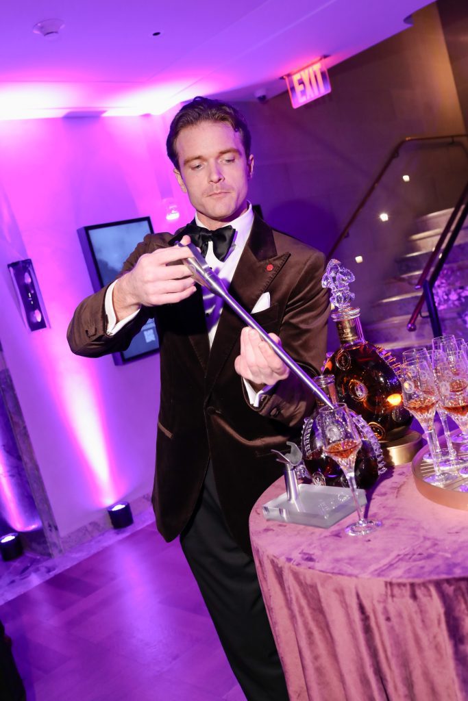 Ryan Welliver Cognac toast provided by LOUIS XIII; photo: Matt Borkowski/BFA.com