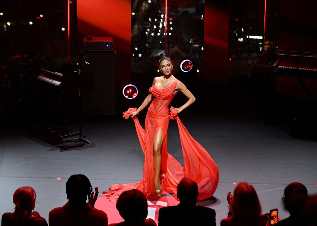 Nicole Scherzinger attends The American Heart Association's Red Dress Collection Concert 2026 at Jazz at Lincoln Center on January 29, 2026 in New York City. (Photo by Slaven Vlasic/Getty Images for The American Heart Association's Go Red for Women Red Dress Collection Concert)
