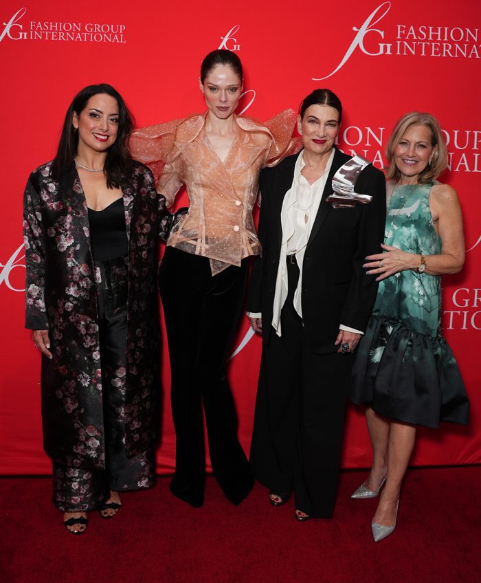 NEW YORK, NEW YORK - APRIL 16: (L-R) Alyce Panico, Coco Rocha, Maryanne Grisz, and Nancy Berger attend the FGI 30th Anniversary